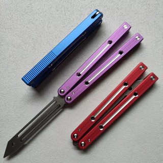 TITUS Big fish 6series Balisong มีดผีเสื้อ มีดบาลิซอง มีดควง มีดซ้อม สำหรับซ้อมควง ทําจากอลูมิเนียมอัลลอยด์ อย่างดี