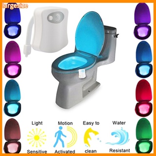 &lt;LS&gt; 8 Colors Change Motion Activated Home Toilet Bowl Bathroom LED Night Light Lamp