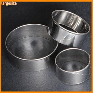 &lt;LS&gt; 3 Pcs Stainless Steel Round Circle Cookie Fondant Cake Gum Paste Mould Cutter