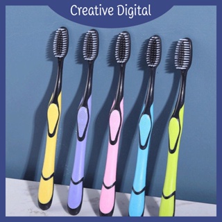 Creative Digital [✨สินค้าใหม่✨]แปรงสีฟันผู้ใหญ่ แปรงชาโคล แปรงสีฟัน รุ่นพรีเมี่ยมชาร์โคล แปรงสีฟัน ผู้ใหญ่ นุ่มมาก เส้นใย ทำความสะอาดลึกนุ่มนวลขนนุ่ม(สีจัดส่งแบบสุ่ม)