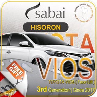 SABAI ผ้าคลุมรถยนต์ TOYOTA VIOS 2017 เนื้อผ้า HISORON แข็งแกร่ง ทนทาน นานจนลืมเปลี่ยน #ผ้าคลุมสบาย ผ้าคลุมรถ sabai cover ผ้าคลุมรถกะบะ ผ้าคลุมรถกระบะ