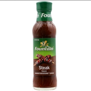 ฟาวเท่น ซอสทำสเต็ก จิ้ม ย่าง Fountain Steak Sauce Gluten Free 250g