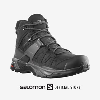 SALOMON X ULTRA 4 MID GTX สี BLACK/MAGNET/PEARL BLUE รองเท้าเดินป่า