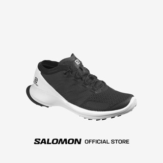 SALOMON SENSE FLOW SHOES สี BLACK-WHITE-BLACK รองเท้าวิ่งเทรล รองเท้าผู้ชาย รองเท้าผ้าใบ Trail Running วิ่งเทรล