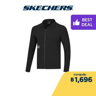 Skechers สเก็ตเชอร์ส เสื้อแจ็คเก็ต ผู้ชาย SKECHWEAVE TRICOT Comfort Sport Jacket - P222M034