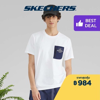 Skechers สเก็ตเชอร์ส เสื้อยืดแขนสั้น ผู้ชาย Trekking Collection Short Sleeve Tee - L223M083