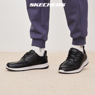 Skechers สเก็ตเชอร์ส รองเท้า ผู้ชาย Usa Delson Shoes - 65869-BLK