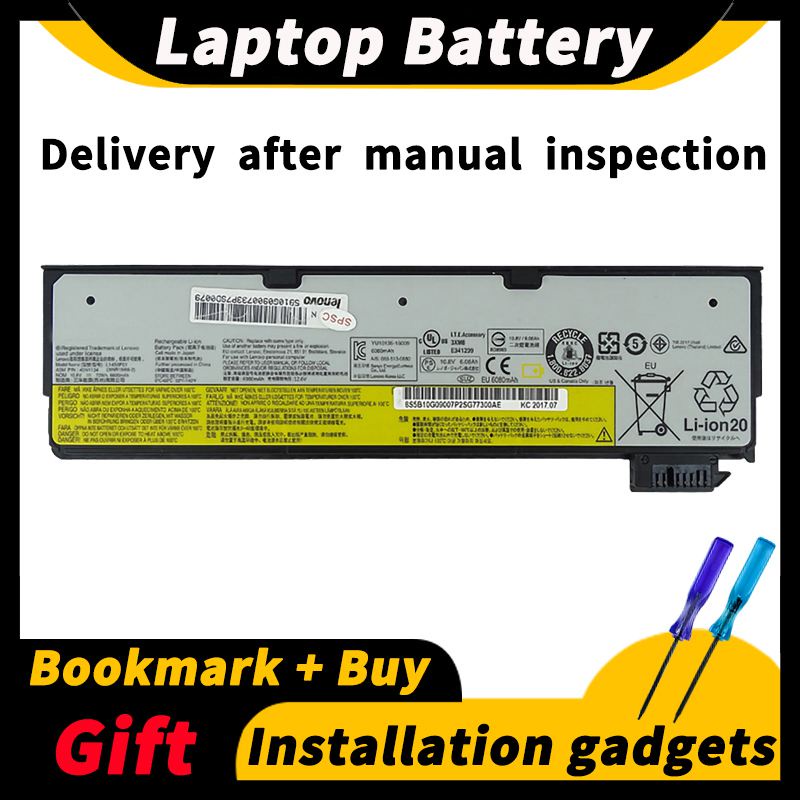 For Lenovo Thinkpa P50S T440 T450S T460 T470P X240 X250 10.8V 11.1V 72wh/24wh 45N1124  45N1132 12150