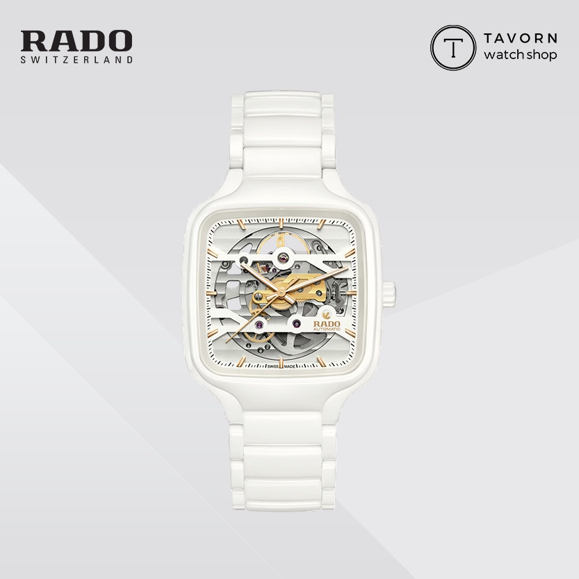 Rado true square automatic skeleton watch r27126012