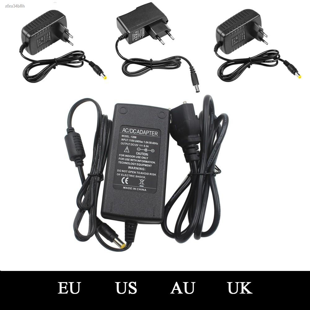 【Ready Stock】 Power Adapter Power supply DC12V Universal Adapter 12V 2A/5A/6A/10A AC/DC For CCTV Camera/LED light