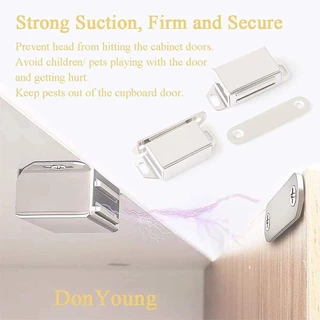แม่เหล็กประตู แม่เหล็กติดบานประตู แม่เหล็กหน้าต่าง door magnet รุ่นสแตนเลส มี 6 แบบ