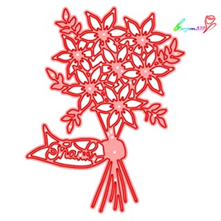 【AG】Cutting Die Flower Pattern DIY Carbon Steel Paper Craft Die Mold for Scrapbook