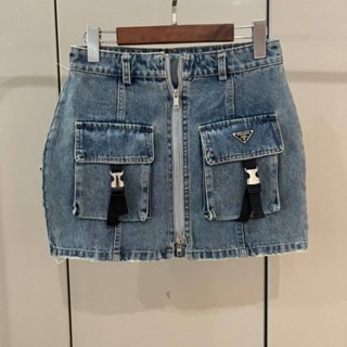 NEW PRADA DENIM MINI SKIRT