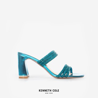 KENNETH COLE รองเท้าส้นสูงผู้หญิง รุ่น AMELIA FLARE JEWEL สีฟ้า ( HEL - KLS200206-459 )