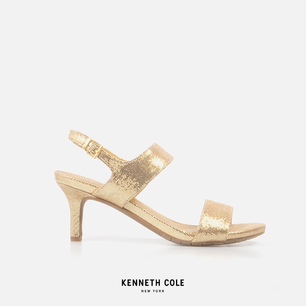 KENNETH COLE รองเท้าส้นสูงผู้หญิง รุ่น DEE TWO BAND สีซอฟต์โกลด์ ( HEL - LR22DTB04-710 )