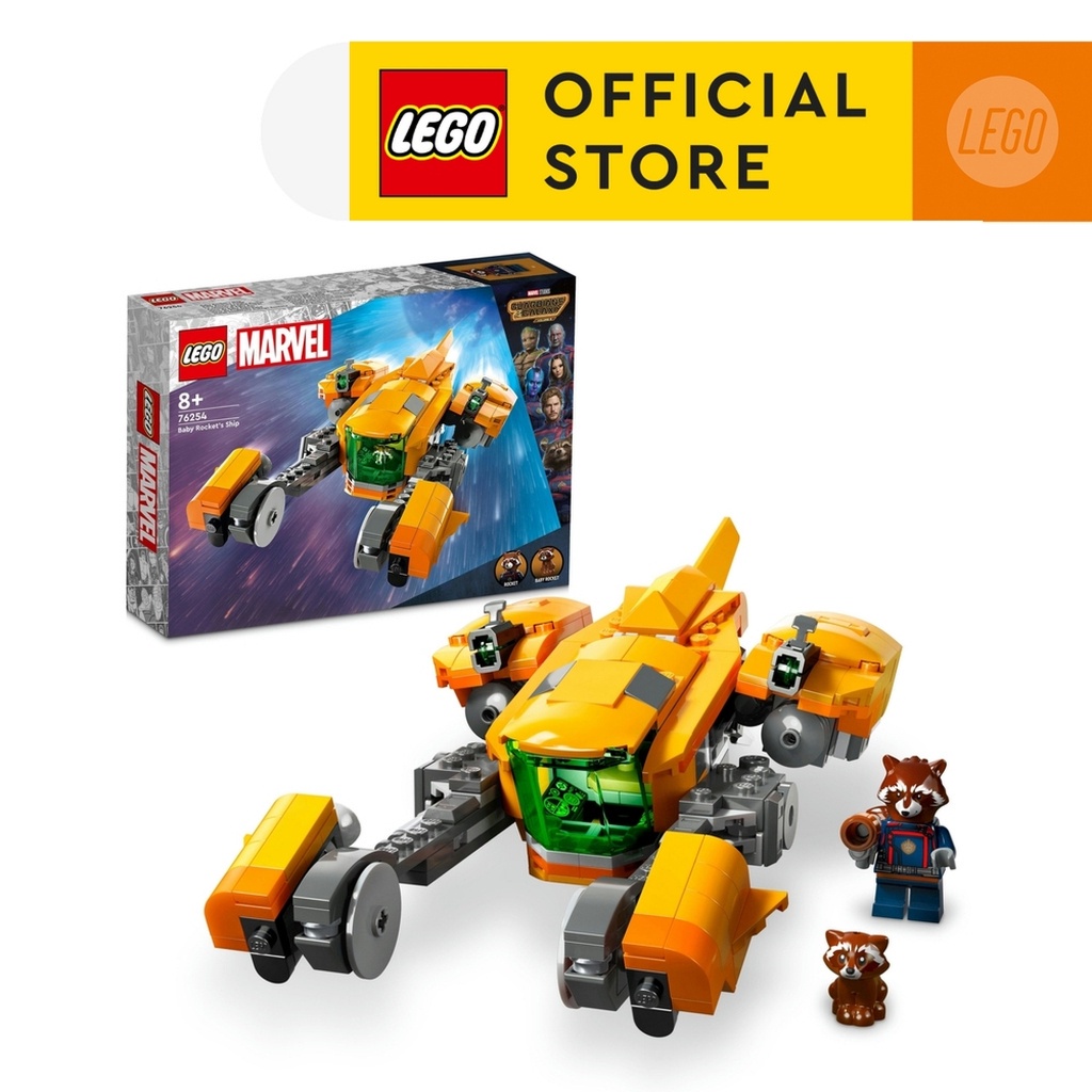 LEGO Super Heroes Marvel 76254 Baby Rocket’s Ship Building Toy Set (330 Pieces)