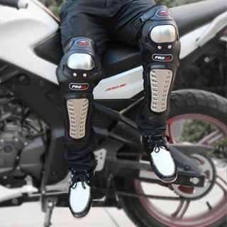 4 ชิ้นรถจักรยานยนต์มอเตอร์ครอสขี่จักรยานข้อศอกเข่า LD 4 pcs/ set Motorcycle Protector Knee Pads Elbow Protector Stainles