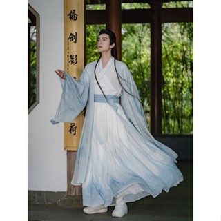 ของแท้ Hanfu Qinshui คู่รัก พิมพ์ลาย สไตล์จีนโบราณ 8.8 สําหรับนักเรียน