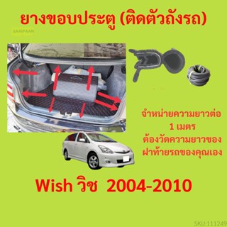 ราคาต่อเมตร ยางฝาท้าย  Wish วิช  2004-2010