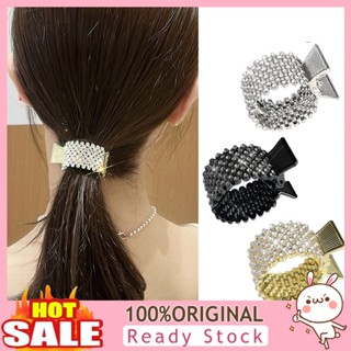 [B_398] Women Hairpin Non-slip Shiny Rhinestone Glitter Round Shape Stable Fix Headpiece High Ponytail Rhinestone Hair Clip Hair Accessories