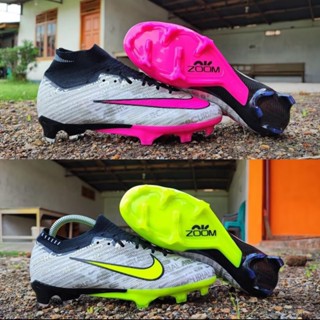 รองเท้าฟุตบอล kasut bola budak Air zoom Mercurial Superfly VIII Elite FG 15 สําหรับเด็ก