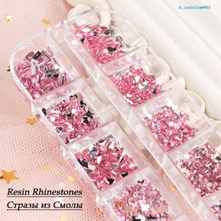 Calciummj Nail Sequins Different Shape Design Decorative Glass Creative Nail Decor Rhinestone for Women