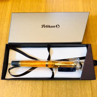 【Direct from Japan】 Pelikan M Vibrant Orange Pelican Fountain Pen New Unused