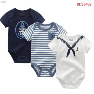 3pcs baby romper เด็กเสื้อผ้าคลาน เด็กชุดกระโดด เสื้อผ้าเด็กjumpsuit ผู้ชายและผู้หญิง เสื้อผ้าเด็กแรกเกิด ชุดนอน เสื้อผ้