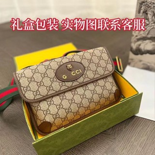 Gucci ใหม่ กระเป๋าคาดอก คาดเอว หนัง ลายหัวเสือ อเนกประสงค์ เข้ากับทุกการแต่งกาย แฟชั่นคู่รัก สําหรับผู้ชาย