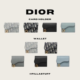 New!!🔥  Dior saddle card holder &amp; wallet กระเป๋าตังค์ดิออร์