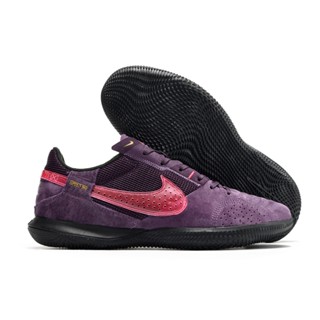 Nike รองเท้าหนังวัวแท้ ขนาดเล็ก ฐาน MD สีม่วง Streetgato Eur39-45