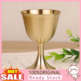 [B_398] Durable Wine Glass Good Gloss Copper Portable Edge Wine Cup for Daily Use