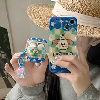 เคสหูฟัง ลายการ์ตูนลูกสุนัขน่ารัก บลูเรย์ สําหรับ Airpods 14 13 12 11 Airpods 1 2 3 Pro