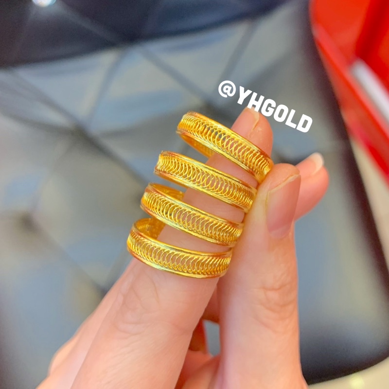 แหวนทองครึ่งสลึง Yonghenggold แหวนเลทโรมิโอ ทองคำแท้96.5%