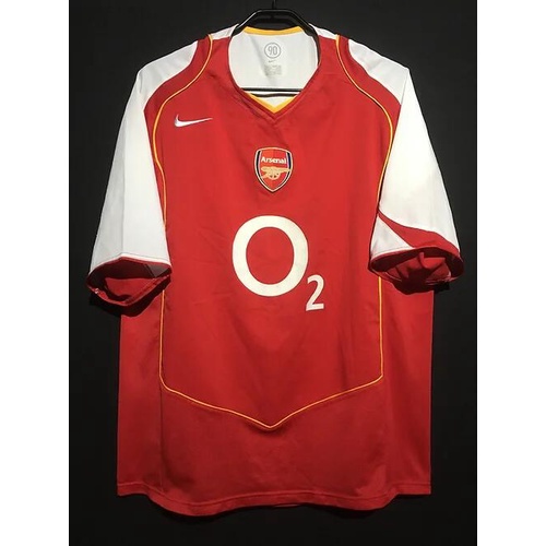 เสื้อยืด ลายทีมชาติฟุตบอล Gaopin 2004/2005 season Arsenal's ชุดเหย้า