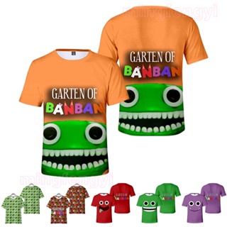 ใหม่ เสื้อยืดแขนสั้น พิมพ์ลายเกม Garten of Banban สําหรับเด็กผู้ชาย และเด็กผู้หญิง