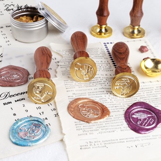 ❁☌Customized Logo Wedding Sealing Wax Stamp Personalized Invitation Wax Stamp Ancient Seal Retro Stamp Wax Seal