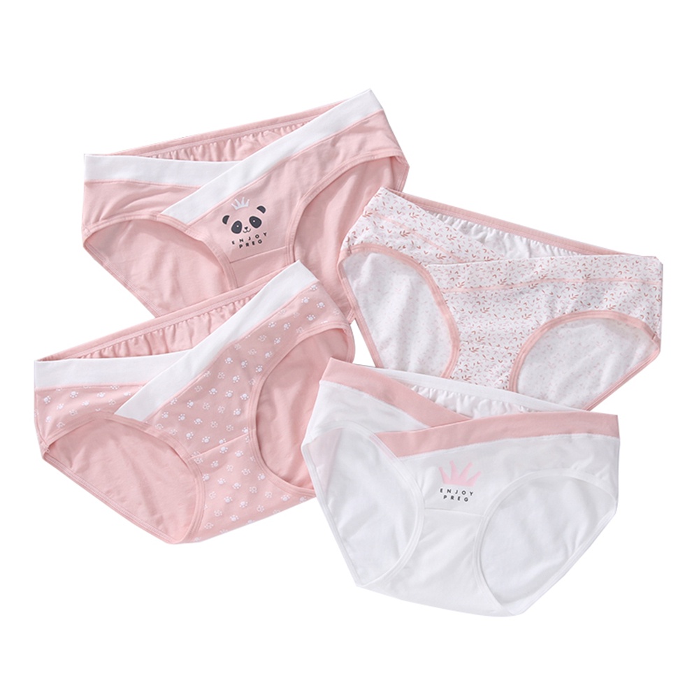 กางเกงชั้นใน เอวต่ํา สําหรับสตรีตั้งครรภ์ หลังคลอดบุตร 4 ชิ้น - รูปที่ 7