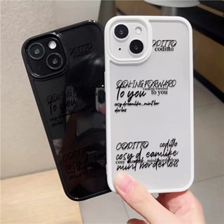 เคสโทรศัพท์มือถืออะคริลิคใส แบบแข็ง ลายภาษาอังกฤษ สําหรับ iphone 14promax 11 13 12 7Plus 8 X XS Max