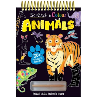 NEW! หนังสืออังกฤษ Scratch and Colour Animals (Scratch and Colour) [Hardcover]