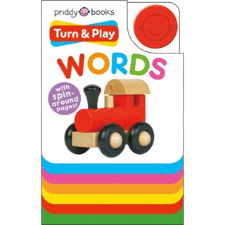 NEW! หนังสืออังกฤษ Turn &amp; Play Words (Board Book) [Hardcover]