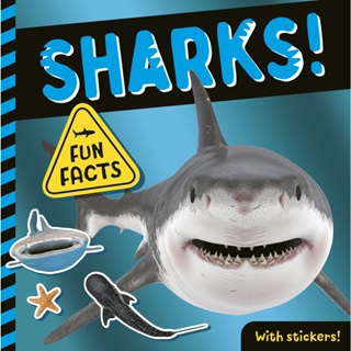 NEW! หนังสืออังกฤษ Sharks! : Fun Facts! with Stickers! [Paperback]