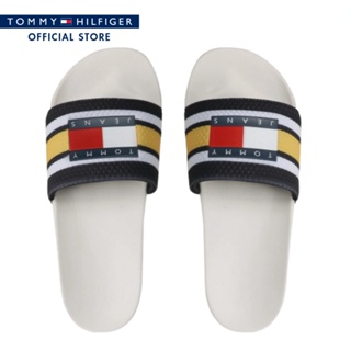 Tommy Hilfiger รองเท้าแตะผู้ชาย รุ่น EM0EM01111 YBR -  สีขาว