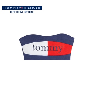 Tommy Hilfiger เสื้อครอปผู้หญิง รุ่น DW0DW14459 DY4 - หลากสี