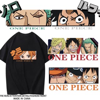 เสื้อยืดอะนิเมะ One Piece Sauro nami พิมพ์แขนสั้นผ้าฝ้ายเสื้อยืดอะนิเมะแขนสั้น