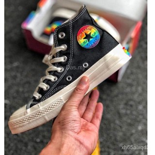 สีใหมCONVERSE RAINBOW 70 S HIGH CUT BLACK PREMIUM