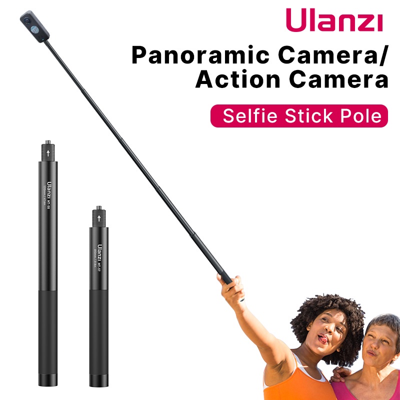 Ulanzi MT-57 MT-58 Insta360 80/120 ซม. ที่มองไม่เห็น Selfie Stick Pole Universal Rod สำหรับ GoPro Insta360 One X3 X2 GO