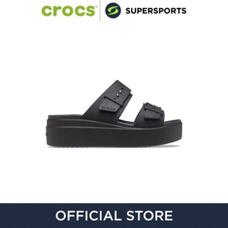 CROCS Brooklyn Buckle Low Wedge รองเท้าแตะผู้หญิง