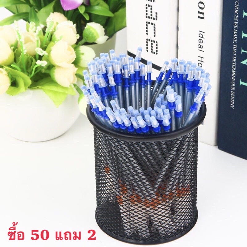 คุ้มกว่า ปากกาบรอนซ์เขียนหนัง หมึกเทา 1 ด้าม(แท่งพลาสติก) ซื้อ 50 แถม 2 ส่งจากไทย