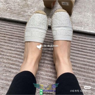 Dr fabric flat espadrilles sandal half drag shoes slide mules slipper summer footwear size35-40